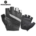 thumbnail image 2 of ROCKBROS Guantes de ciclismo Medio dedo A prueba de golpes Resistente al desgaste Transpirable MTB Guantes de bicicleta de carretera Hombres Mujeres Equipo de bicicleta deportiva Tan Jianjun  unisex, 2 of 2