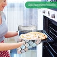 thumbnail image 2 of Yayeee Pot Holders Kitchen Heat Resistant with Pocket 7"x9.8" Cotton Oven Cooking Hot Pads, Blue Shimmering Pattern, 2 of 7
