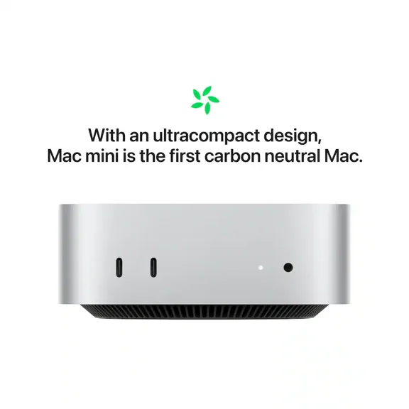 (Open Box) Apple - Mac mini Desktop - Latest Model - M4 chip - Built for Apple Intelligence - 24GB Memory - 256GB SSD - Silver