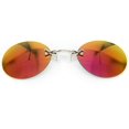 thumbnail image 1 of YAMEE Retro Round Clip-On Nose Sunglasses Matrix Morpheus Movie Rimless Clamp Glasses, 4 Colors, 1 of 7