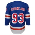 thumbnail image 3 of Youth Mika Zibanejad Blue New York Rangers Home Premier Player Jersey, 3 of 3