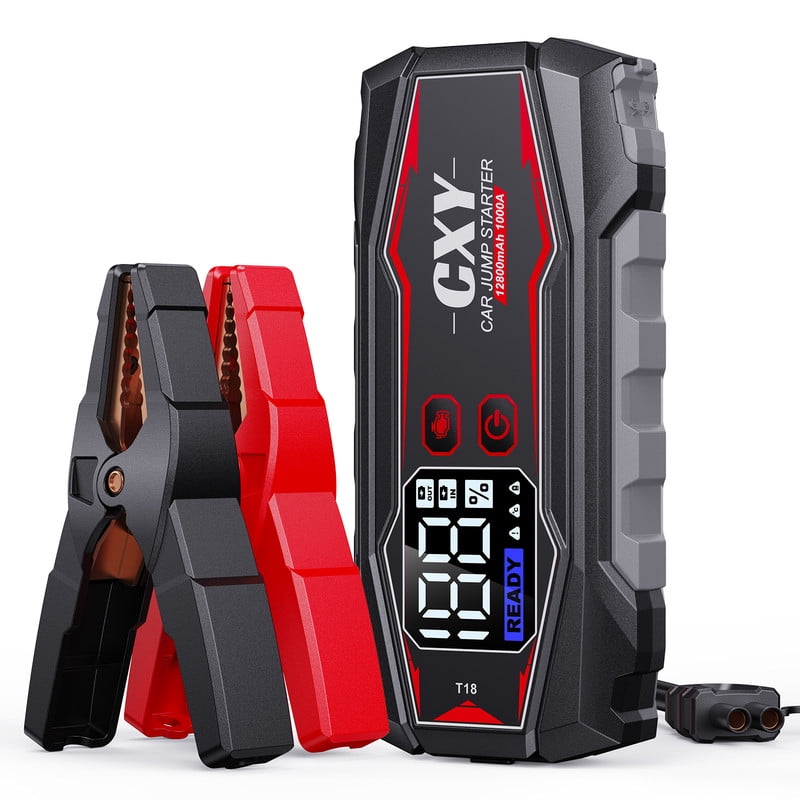 CXY T18 1000 Amp Jump Starter Power Pack, Fast Charging 12V Car Jump