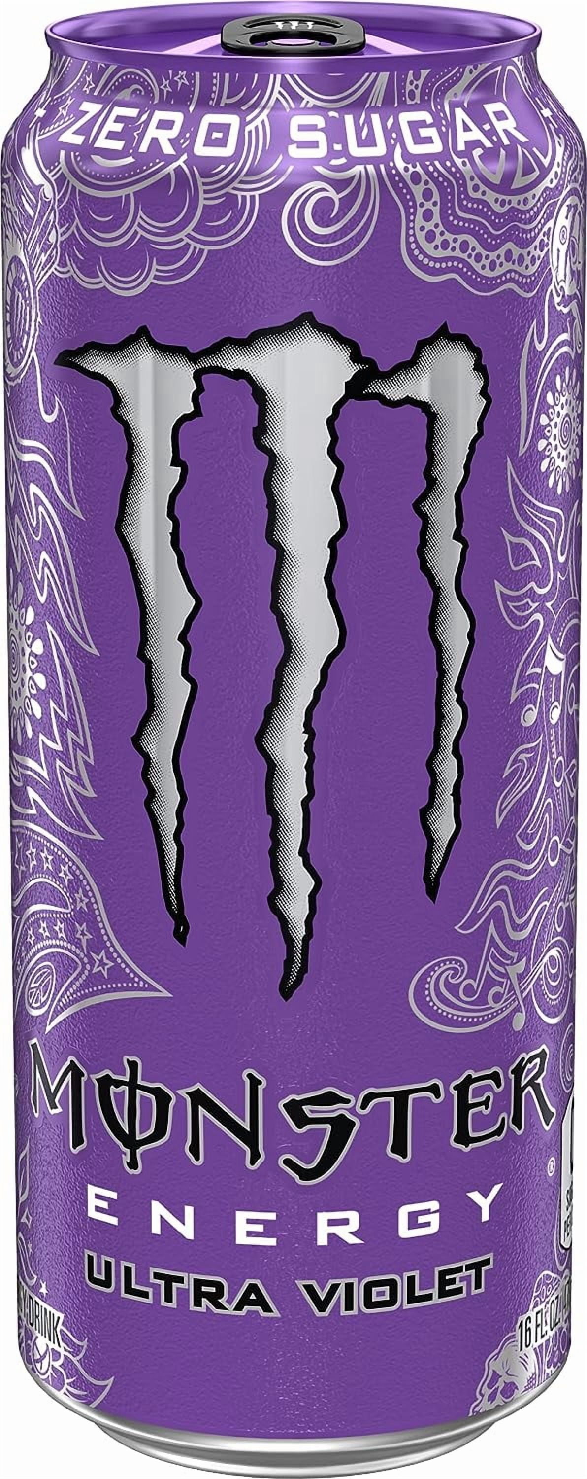 Monster Zero Ultra Variety: Zero Ultra, Ultra Red, Ultra Violet, Ultra Blue, Sunrise, Paradise, Rosa, Fiesta, 16 Ounce (Pack Of 16) And Stinger Orange Blossom Chews