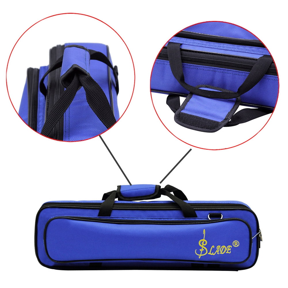 Walmeck LADE Padded Flute Bag Backpack Soft Case Lightweight with Carry Handle Shoulder Strap 