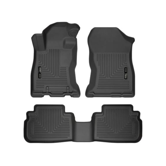 Husky Liners 95891 Weatherbeater Floor Mats Fit 2019-2024 Subaru Forester - Front/2nd Seat - Black