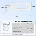 thumbnail image 4 of Qingsen Ultra-Slim Bidet Attachment for Toilet, Dual Nozzle Bidet Adjustable Water Pressure Non-Electric Ass Sprayer with Rear and Feminine Wash, White, 4 of 6