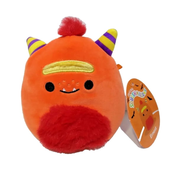 Squishmallows Halloween Ernest the Orange Monster 5"