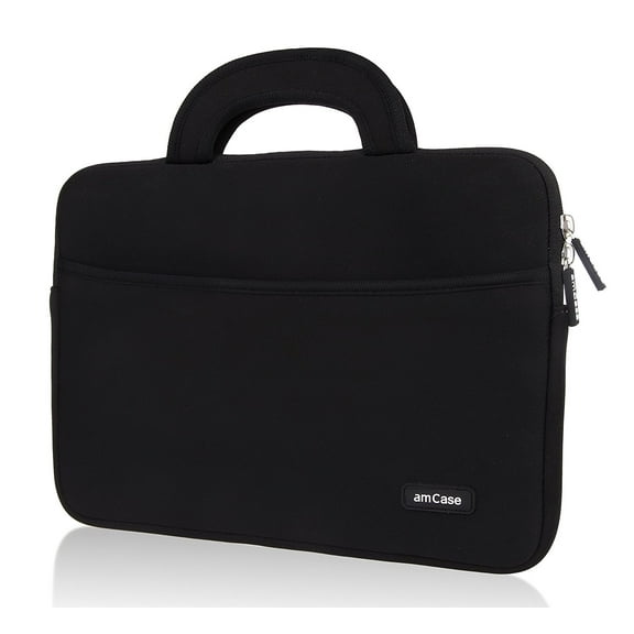 Chromebook Case (14.1") amCase Protective Neoprene Laptop Sleeve/Bag (Black)