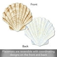 thumbnail image 4 of CounterArt Shell Shaped Reversible Easy Care Flexible Tabletop Placemat 4 Pack, 4 of 8