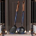 thumbnail image 4 of Juego de espátula y cuchara de hierro con mango de madera: ¡resistente al calor y fácil de limpiar!, 4 of 8