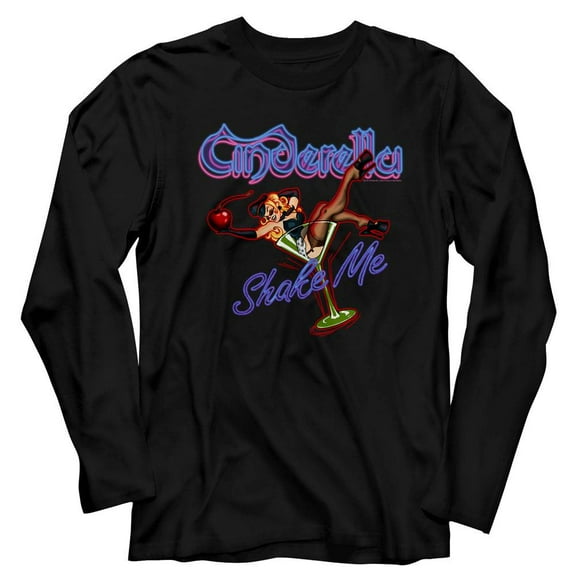 Cinderella Shake Me Black Adult Long Sleeve T-Shirt