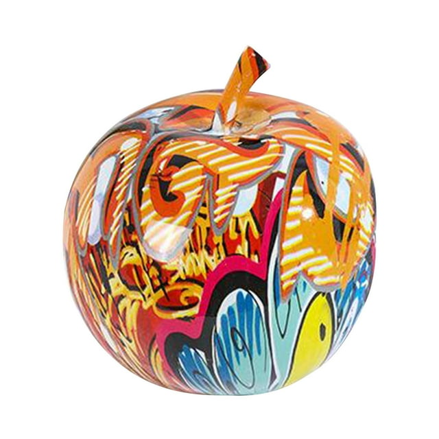 Figura de manzana minimalista, adorno de fruta, manualidades pequeñas para el hogar, regalo de inauguración de la casa Estilo 4