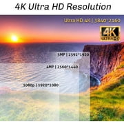 GW 8 Channel 4K NVR 8MP (3840x2160) H.265+ Starvis Starlight Smart AI Security Camera System - 4 x UltraHD 4K Human Detection Poe IP Bullet Camera - 8MP (Two Times The Resolution of 4MP HD)