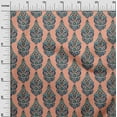 thumbnail image 2 of oneOone Cotton Poplin Twill Peach Fabric Leaves & Floral Block Diy Clothing Quilting Fabric Print Fabric By Yard 56 Inch Wide, 2 of 4