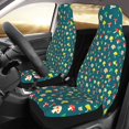 thumbnail image 2 of Honeii Mushrooms Print Car Seat Covers 2 Pieces, Full Set Universal Seat Covers for Cars, Waterproof Auto Seat Protectors, 2 of 7