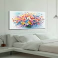 thumbnail image 3 of Oversized Floral Paintings, Large Canvas Wall Art for Living Room Bedroom Decor, Abstract Landscape Artwork Nature Flower Pictures Prints for Office Home 48x24", 3 of 4