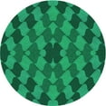 thumbnail image 1 of Ahgly Company Indoor Square Patterned SpringGreen Area Rugs, 3' Square, 1 of 6