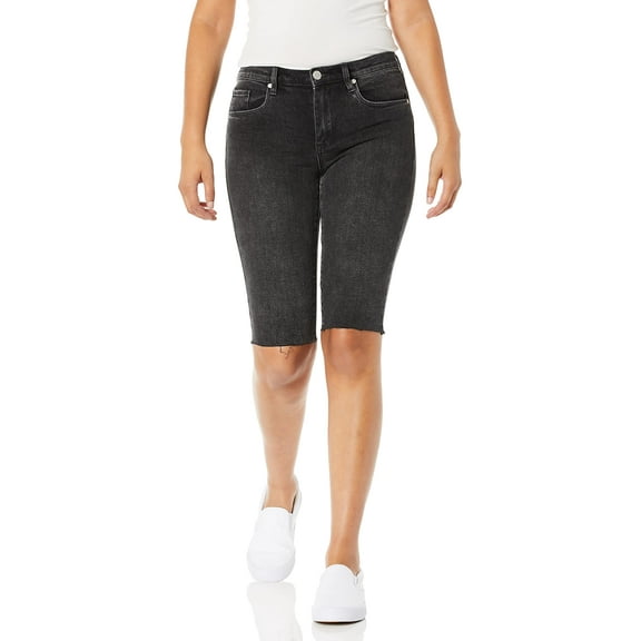 [BLANKNYC] Women's Mid-Rise Bermuda Shorts, -Before & After, 25