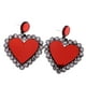 thumbnail image 1 of Pendientes de cristal en Forma de melocotón Yuyangstore Pendiente de corazón de melocotón, 1 of 8
