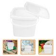 thumbnail image 2 of 2pcs Square Plastic Buckets With Lids Reusable Plastic Bucket 5L Plastic Small Bucket Storage Buckets Kitchen Accessories For Food Liquid, 2 of 5