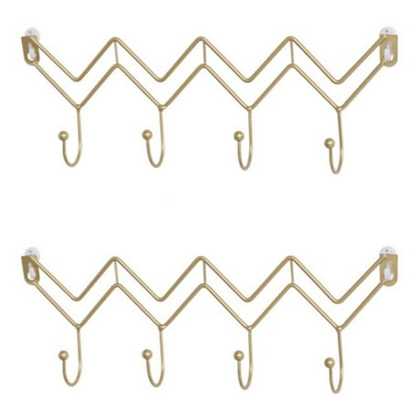 

Nordic Ins Home Decoration Iron Art Wave Wall Hanging Hook Key Wall Storage Hanger Bedroom Living Room Coat Rack B