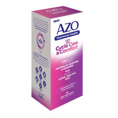 Azo Cycle Care & Comfort, Balance Hormonal Health, Caplets, 30 Ct