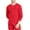 Red, variant on Tommy Hilfiger Men's Long Sleeve Shirt Warm Thermal Henley Neck Sleepwear Shirt, Red, M