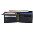 thumbnail image 6 of Lamb Leather Flap Up ID Card Holder W/Zippered Compartment Bifold Wallet 3053, 6 of 34