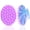 M-purple, variant on Scalp Massager Shampoo Brush, Wet & Dry Manual Scalp Care Head Scrubber Hair Washing, Soft Silicone Bristles, for Hair Growth, Dandruff Removal (Dark Green)