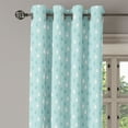thumbnail image 2 of Ambesonne Blue Grommet Curtain, Raindrops Cartoon, 50" x 120", White and Blue, 2 of 6