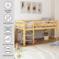 thumbnail image 2 of Solid Construction Storage Bed Loft Bed,Twin Size Natural, 2 of 5