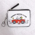 thumbnail image 3 of Cartera de piel sintética con estampado de dibujos animados de Snoopy Charlie Brown para mujer, minitarjetero de moda con llavero, monedero portátil, regalo para niños, 3 of 5