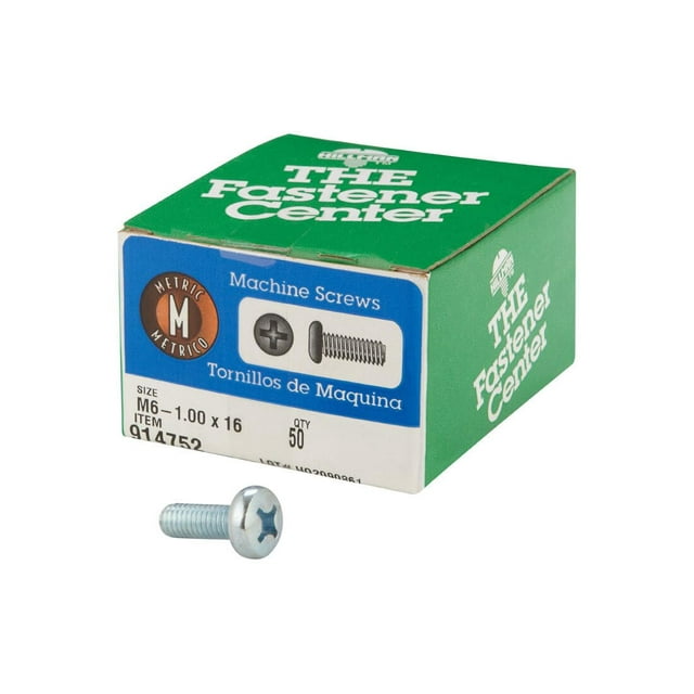 Tornillos mecánicos Hillman M6-1.00 x 16 mm Zinc Phillips