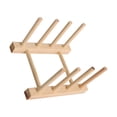 thumbnail image 1 of Guardoinrt Stylish Wood Dish Drying Rack Easy Access Storage Racks For Kitchen Pot Easy To Install And Maintain 3 grids, 1 of 6