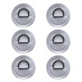 thumbnail image 4 of 2x6 Piezas Almohadilla / Parche De Anillo En D De Acero Inoxidable Para Bote Inflable De PVC Gris Sunnimix Almohadilla de anillo en D para kayak, 4 of 7
