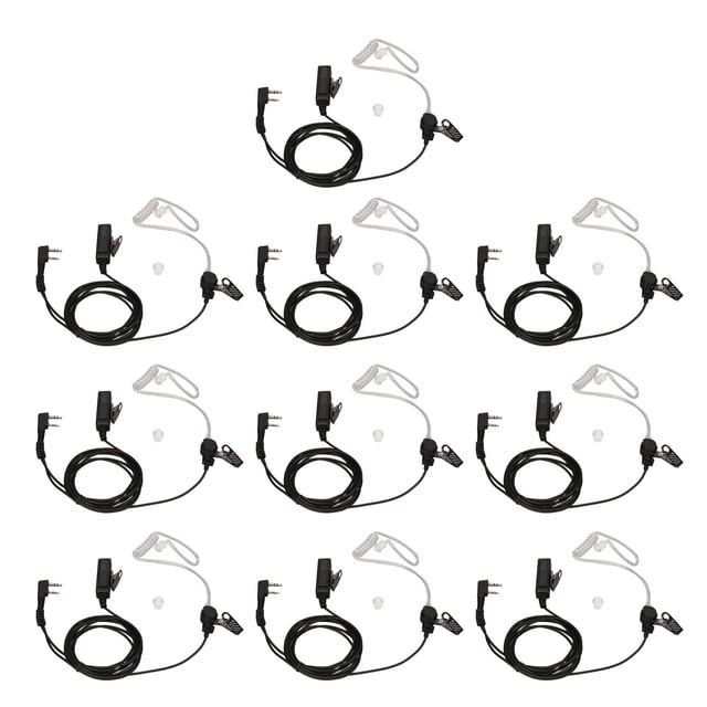 Auricular Walkie talkie Bling Bling con micrófono Para BF 888S BF 777S BF 666S BF UV5R 10 piezas