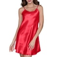 thumbnail image 4 of Endives Under $6 Nightgown for Women Summer Strap Thin Lightweight Slim Fit Solid Color Halter Dress Sleepwear Sleepshirt S-8XL, 4 of 5