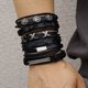 thumbnail image 2 of Pulsera De Cuero Multicapa De Metal Punk Gótico Vintage/Para Hombre & amp ; Brazaletes Masculinos Joyería De Brazo Al Por Mayor, 2 of 4