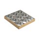 thumbnail image 2 of Platos para servir Macarena juego de platos con bandeja de Madera 9 rejillas de plata, 2 of 8
