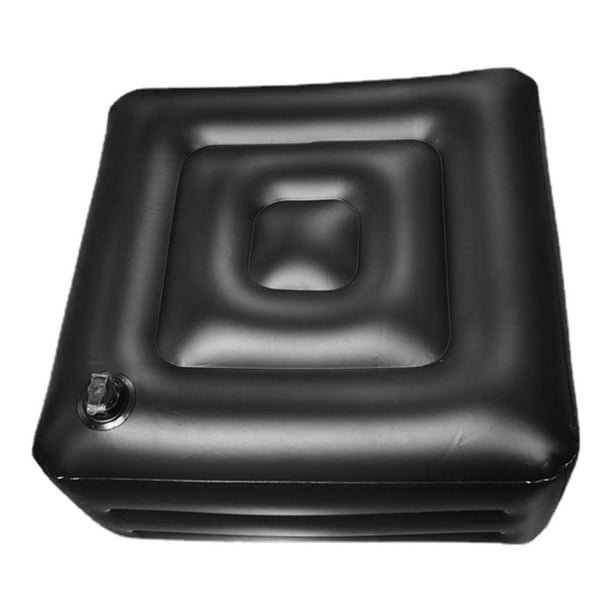 Cojín de asiento inflable,Taburete de viaje inflable Silla Resto Almohada Oficina,Niños Avión Cama para dormir Trenes portátiles Viaje,Altura ajustable Reposapiernas Almohada Oficina