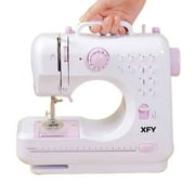 XFY Sewing machines, Sewing Machine Portable mini Electric Sewing Machine for beginners 12 Built-in Stitches 2 Speed with Foot Pedal，Light, Storage Drawer