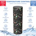 thumbnail image 5 of Pioneer Flower Floral Print Pattern 20oz Skinny Tumbler with Straw & Lid, Double Wall Vacuum Insulated Cup, Leak-Proof, Cup Holder Friendly, Hot 6H Cold 12H, 5 of 6