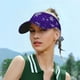 thumbnail image 5 of Fotbe Dark Purple Snowflakes Visera Deportiva con Diseño, Gorra Abierta Ajustable de Algodón para Mujer y Hombre, 5 of 7