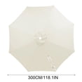 thumbnail image 3 of Patio Banana Umbrella Cover Replacement, 9.84 ft, 8 Ribs, Waterproof Sunshade for Outdoor Garden Pool, Polyester, 1 Pack, 3 of 6