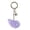 Purple, variant on Playful Girly Keychain Featuring Winged Star Design For Teens Fashionistas