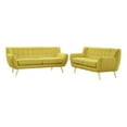 thumbnail image 2 of Modway Remark 2-Piece Fabric and Rubberwood Living Room Set in Sunny Yellow, 2 of 6