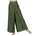 thumbnail image 3 of Liacowi Women Casual High Waist Palazzo Pants Split Wide Leg Flowy Trousers Loose Flared Long Pants Beachwear, 3 of 8