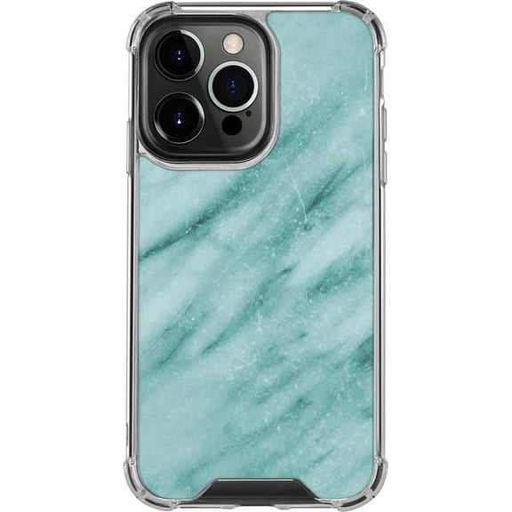Skinit Marble Turquoise Marble iPhone 13 Pro Clear Case