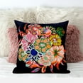 thumbnail image 3 of Amrita Sen Friendship Bouquet Throw Pillow in Indigo Red Orange 16x16, 3 of 5