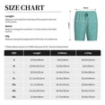 thumbnail image 5 of Picia Teal Green Glitter Pajama Shorts for Men, Men's Pajama Bottoms, Sleepwear,Short Pajama Pants-X-Large, 5 of 9